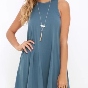💥RVCA Sucker Punch 2 Blue Swing Dress